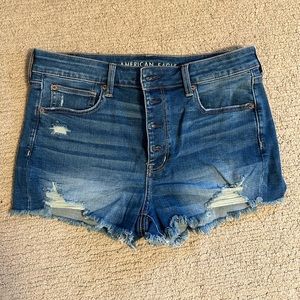 NWOT American Eagle Hi-Rise Shortie dark blue size 12